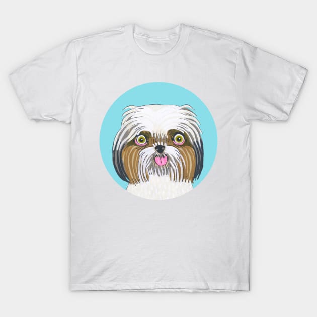 Shih Tzu Dog T-Shirt by jenniferdavisart